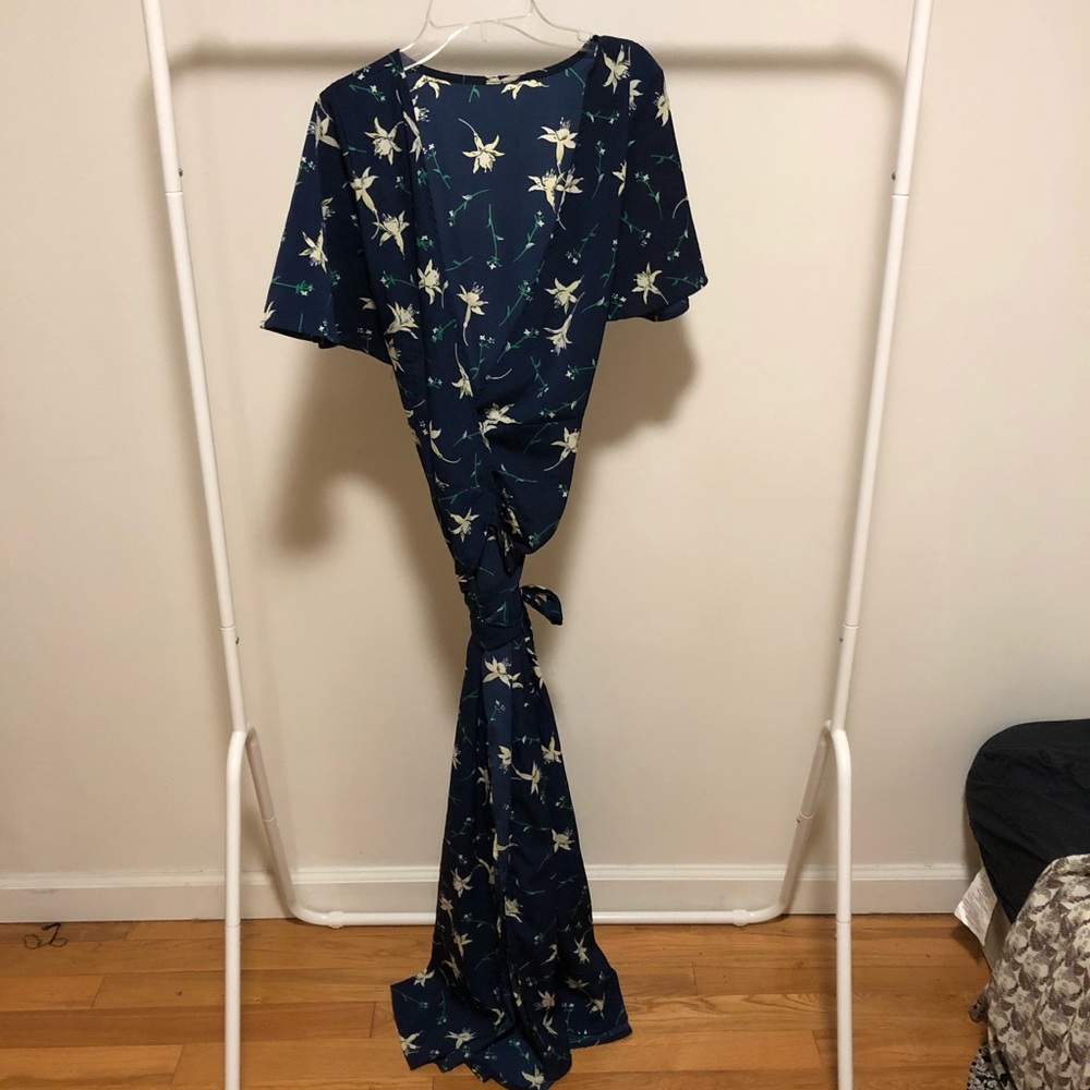 Maxi wrap dress